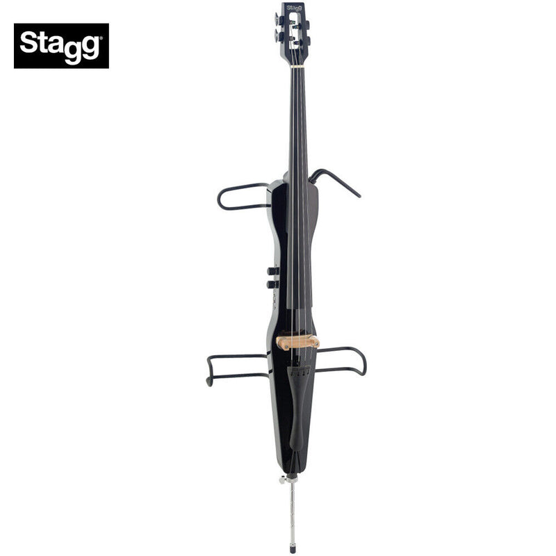 Stagg 4/4 electric cello with gigbag, black