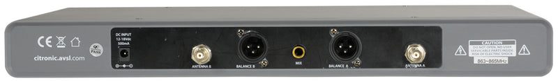 RU210-N Dual Multi-UHF Neckband/Lavalier System