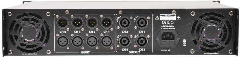 QP1600 quad power amp 4 x 400W