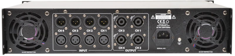 QP2320 quad power amp 4 x 580W