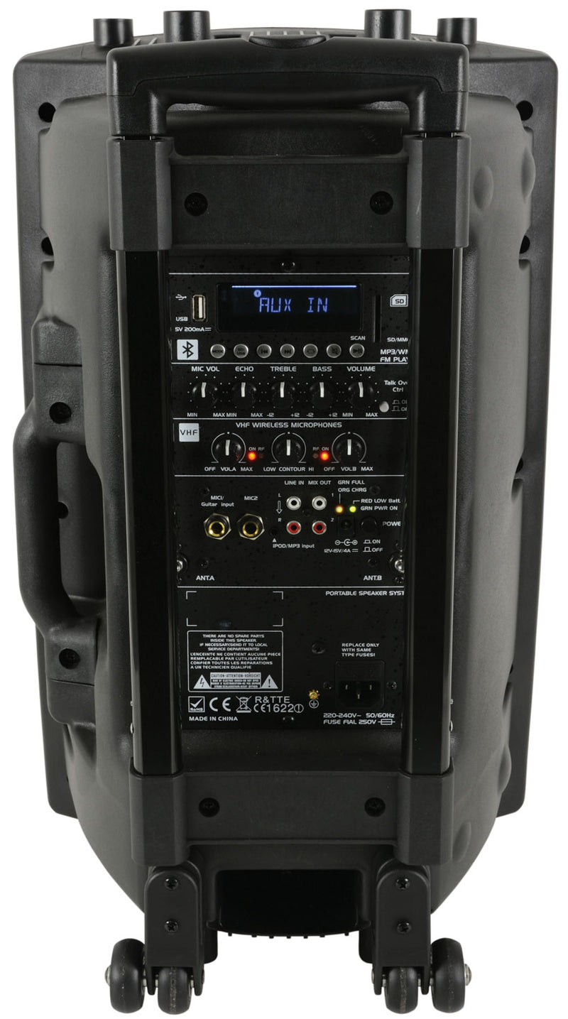 QX15PA portable PA unit with usb/sd/fm player & Bluetooth