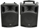 PAV8 portable PA set + 2 UHF mics, CD/DVD, USB/SD & Bluetooth