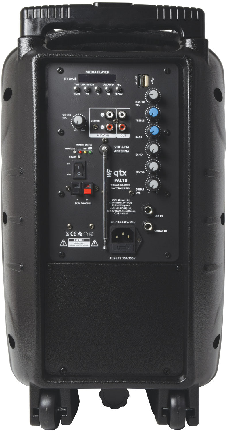 PAL10 Portable PA Unit with TWS and LED Light Show