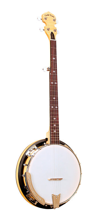 Gold Tone 5-string Cripple Creek resonator banjo with wide fingerboard