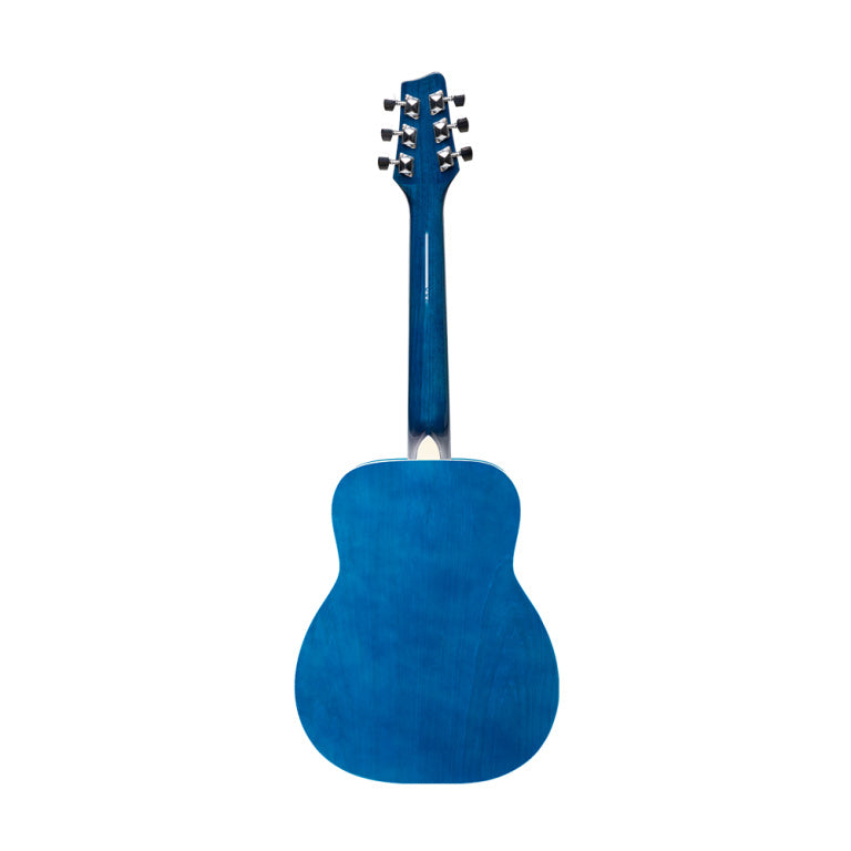 Stagg 1/2 blue dreadnought acoustic guitar with basswood top