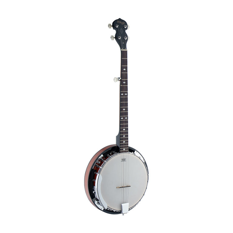 Stagg 5-string Western Banjo Deluxe with wood pot - high gloss finish