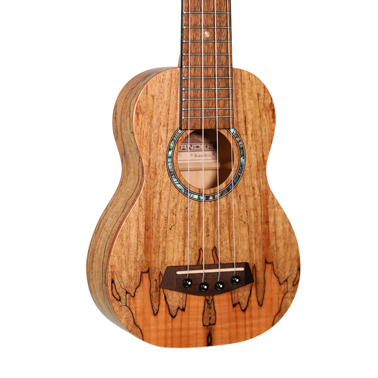 Islander Traditional soprano ukulele with spalted maple top