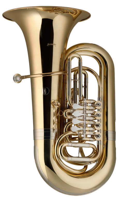Stagg Bb Tuba w/4 Rotary valves - clear lacquered