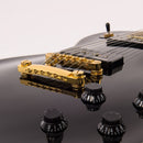 Vintage V100P Reissued Electric Guitar W/W90 Pickups ~ Gloss Black