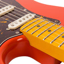 Vintage V6M Reissued Electric Guitar ~ Firenza Red