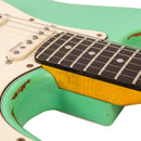 Vintage V6 Icon Electric Guitar ~ Distressed Ventura Green