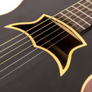 Vintage 'RAVEN' PAUL BRETT Electro-Acoustic Guitar ~ Satin Black