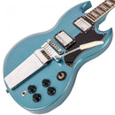 Vintage VS6 Reissued ~ Vibrola Tailpiece ~ Gun Hill Blue