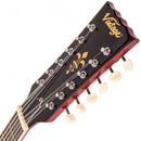 Vintage VSA500 Reissued 12-String Semi Acoustic Guitar ~ Cherry Red