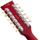 Vintage VSA500 Reissued 12-String Semi Acoustic Guitar ~ Cherry Red