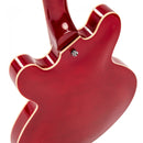 Vintage VSA500 Reissued 12-String Semi Acoustic Guitar ~ Cherry Red