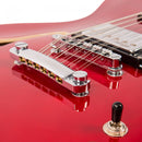 Vintage VSA500 Reissued 12-String Semi Acoustic Guitar ~ Cherry Red
