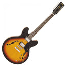 Vintage VSA500 Reissued 12-String Semi Acoustic Guitar ~ Sunburst
