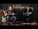 Vintage V300 Acoustic Folk Guitar ~ Antiqued