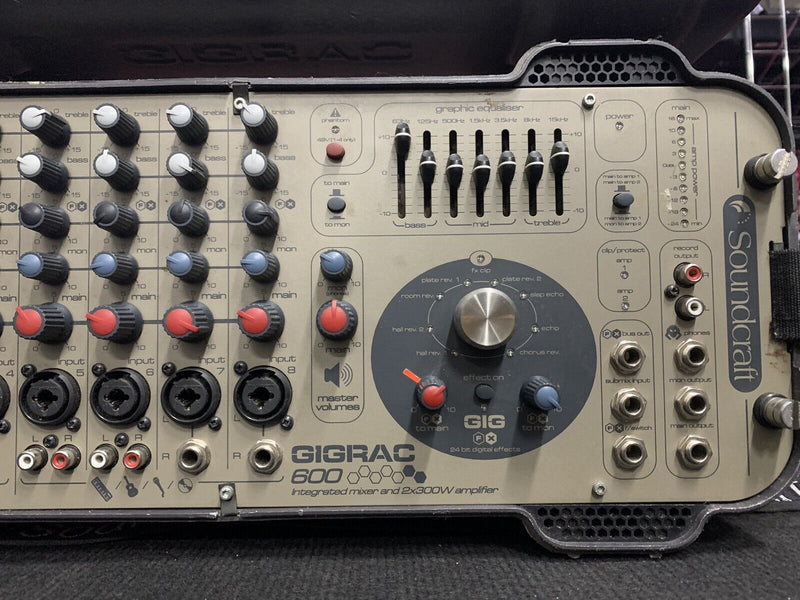 Soundcraft Gigrack 600 Mixer PA 600 Watt Active powered Disco Mixer