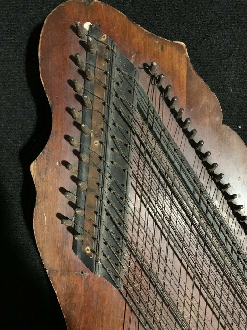 Antique Zither-Autoharp - Hawaiin Mandolin Harp Musical Instrument