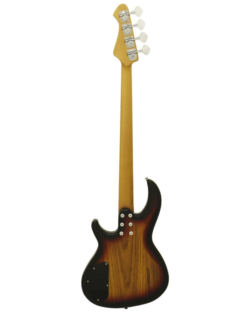 Aria Bass Guitar - 313 JP - Detroit - Fretless - Open-Pore Sunburst