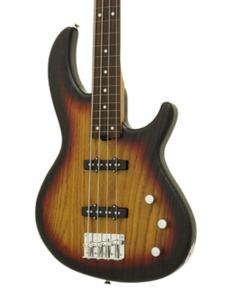 Aria Bass Guitar - 313 JP - Detroit - Fretless - Open-Pore Sunburst