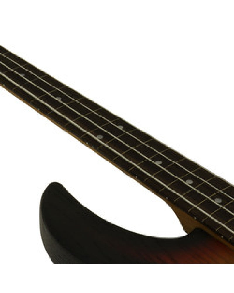 Aria Bass Guitar - 313 JP - Detroit - Fretless - Open-Pore Sunburst