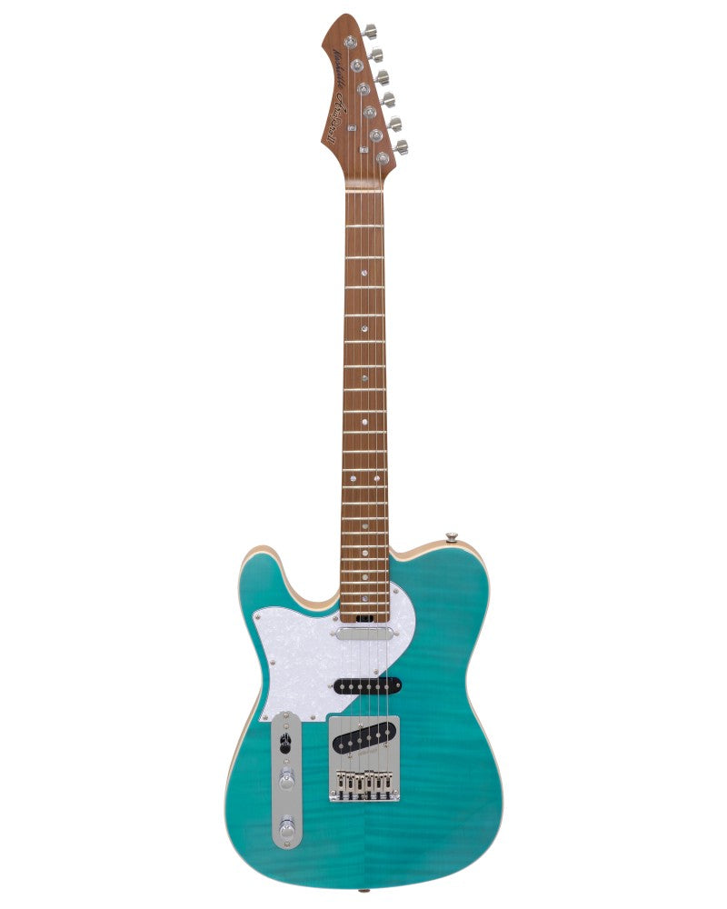 Aria Electric Guitar - 615 MK2 Left Handed - Turquoise Blue