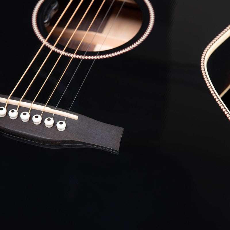 Black Godin Connaisseur Mini Jumbo Electro-Acoustic Guitar