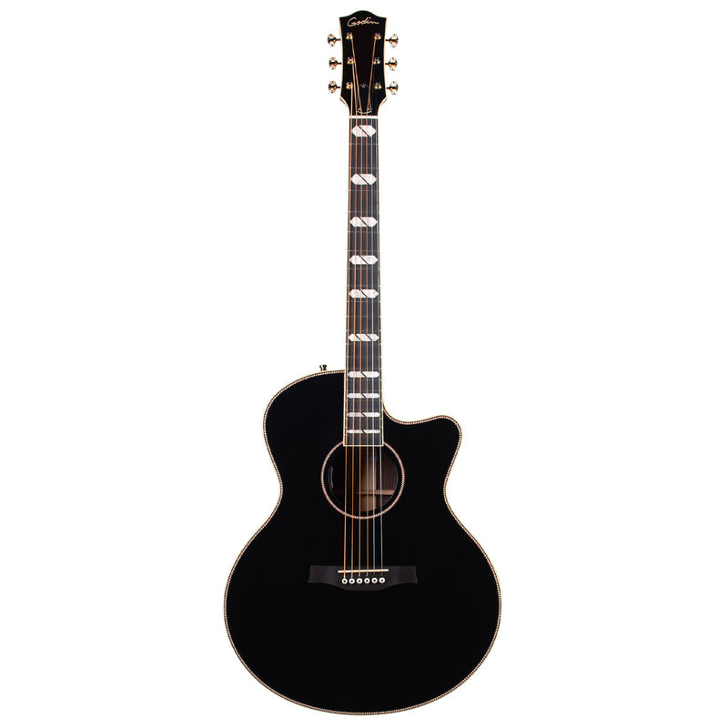 Black Godin Connaisseur Mini Jumbo Electro-Acoustic Guitar