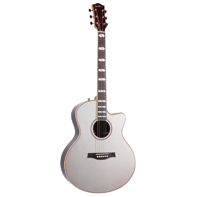 Satina Grey Godin Connaisseur Mini Jumbo Electro-Acoustic Guitar