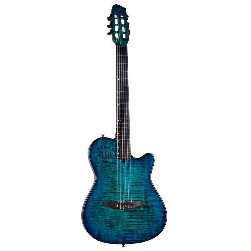 Ocean Burst Godin Mutliac Mundial Deluxe Limited Electric Guitar