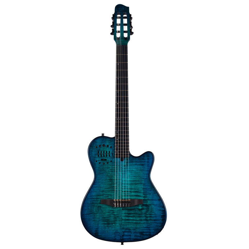 Ocean Burst Godin Mutliac Mundial Deluxe Limited Electric Guitar