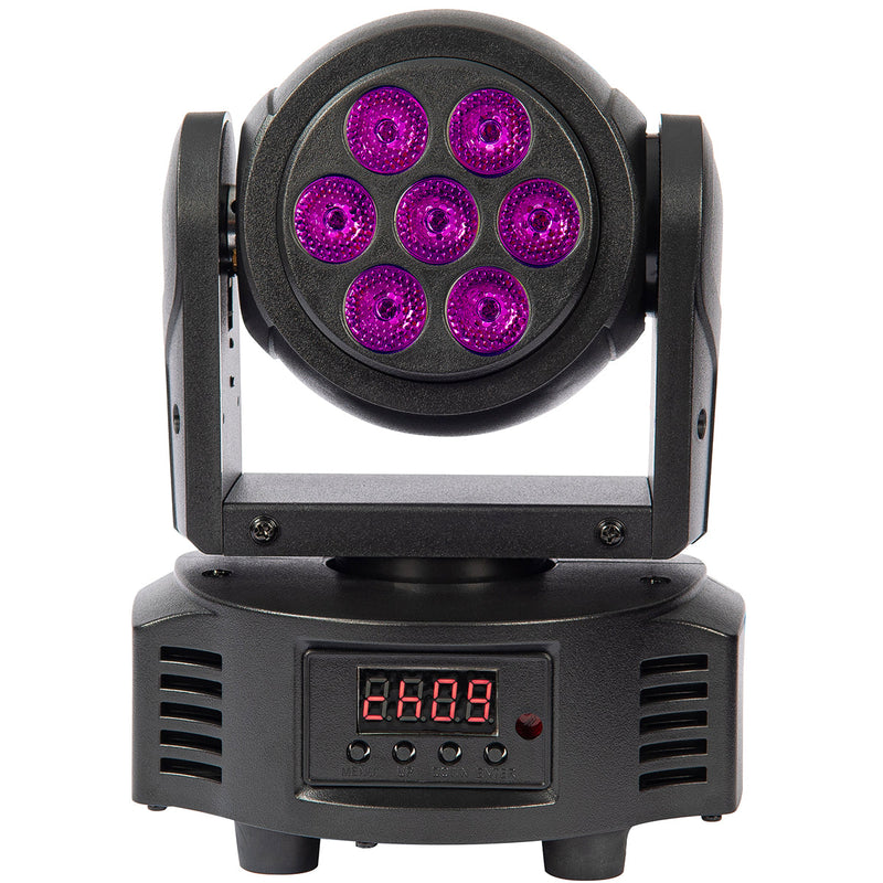 KAM Mini 7pc Moving Head Light