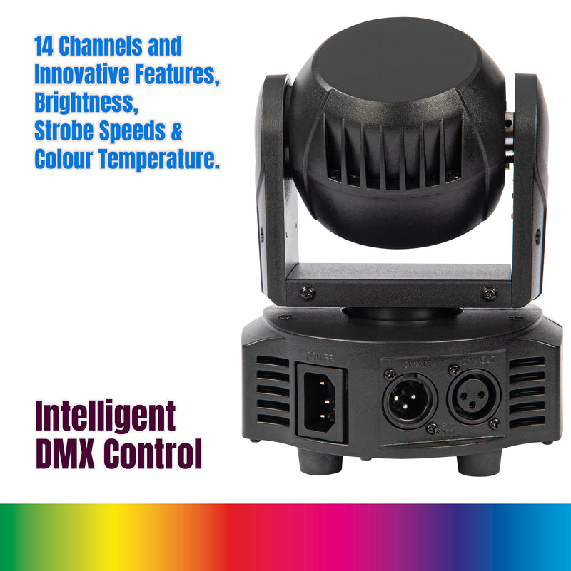 KAM Mini 7pc Moving Head Light