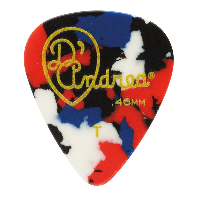 D'Andrea 351 Classic Celluloid Pick Tin ~ Heavy ~ 12 picks