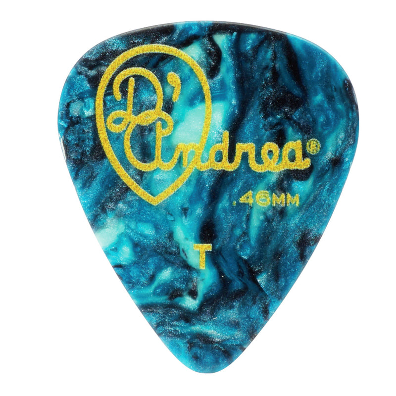 D'Andrea 351 Classic Celluloid Pick Tin ~ Heavy ~ 12 picks