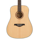 Vintage Performer Series Acoustic Folk Guitar ~ Natural Gloss