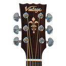 Vintage Performer Series Acoustic Parlour Guitar ~ Natural Gloss