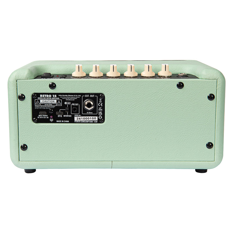 Mint Green Vintage Retro 15 Guitar Amplifier with DSP
