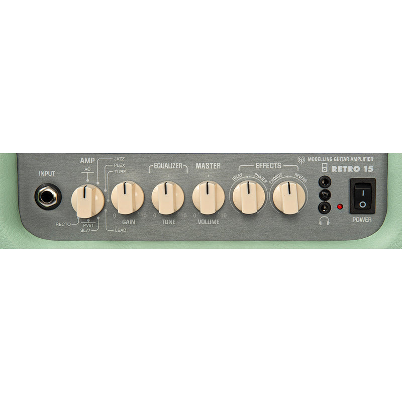 Mint Green Vintage Retro 15 Guitar Amplifier with DSP