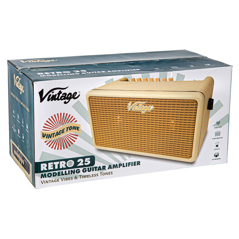 Vintage Retro 25W Guitar Amplifier with DSP