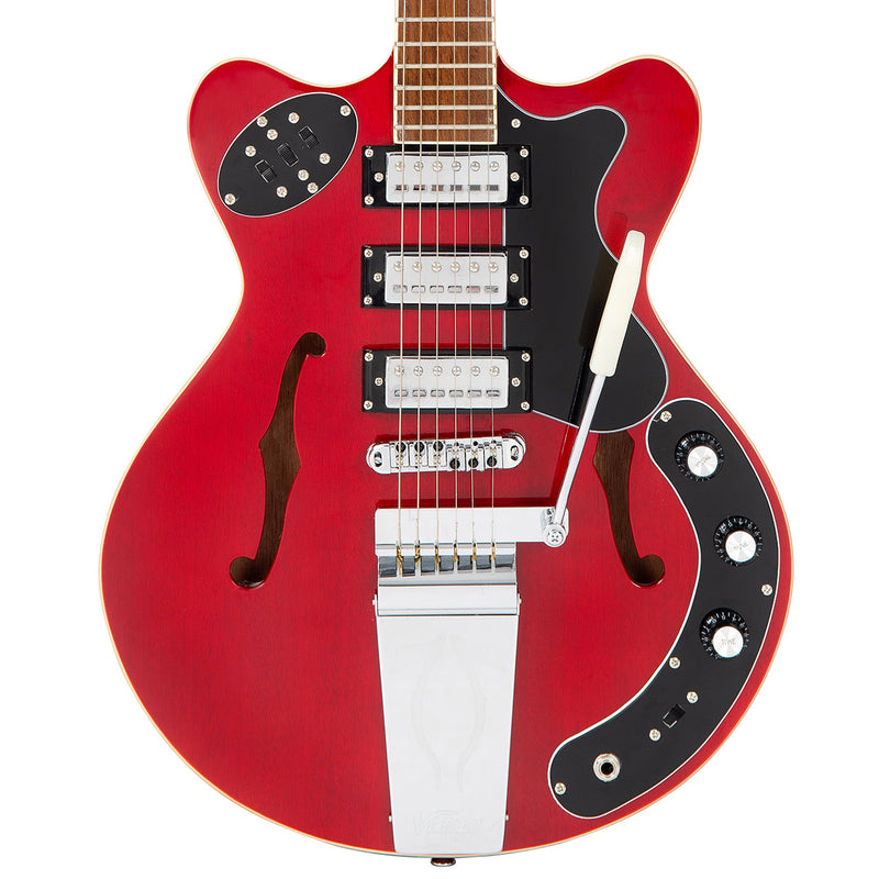 Cherry Red Vintage REVO Series 'Superthin' Electric Guitar