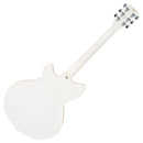 Arctic White Vintage REVO Series 'Custom Supreme' Semi-Acoustic Guitar
