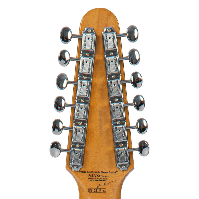 Vintage REVO Series 'Surfmaster Thinline 12' Electric Guitar Bouleva