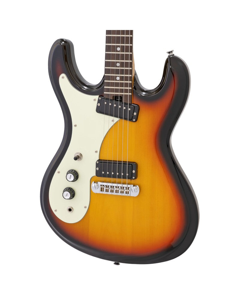 Aria Electric Guitar - DM 206 Left Handed - 3 Tone Sunburst