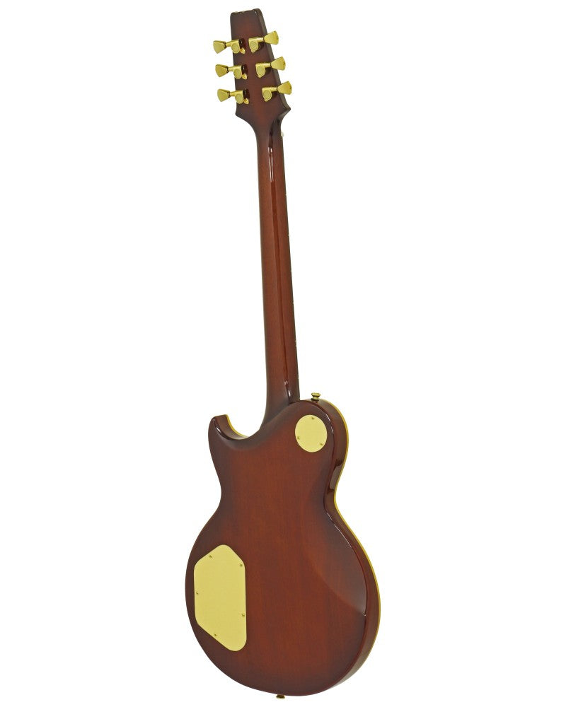 Aria Electric Guitar - PE F80 - Stained Brown