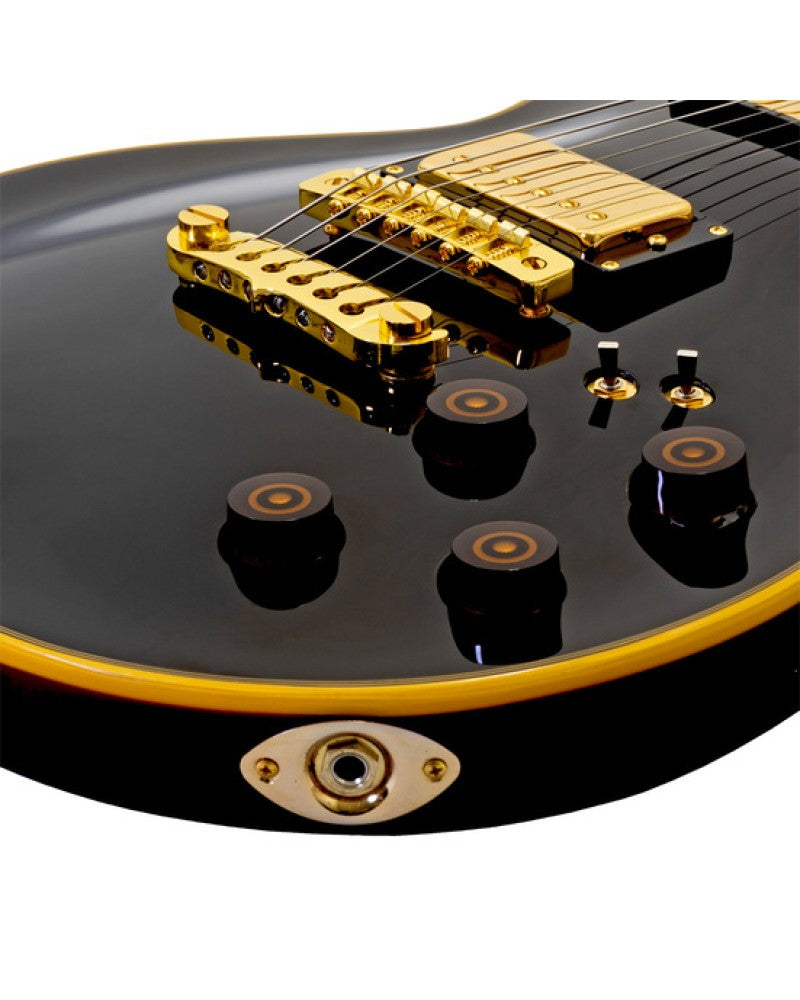 Aria Electric Guitar - PE F80 - Black Top