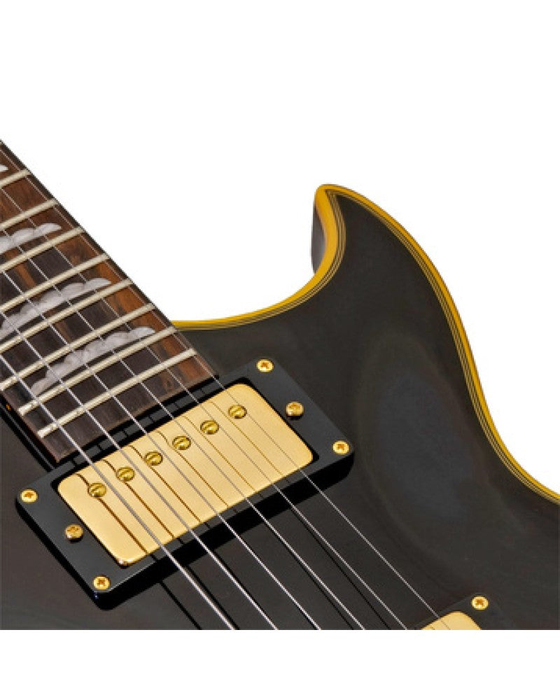 Aria Electric Guitar - PE F80 - Black Top